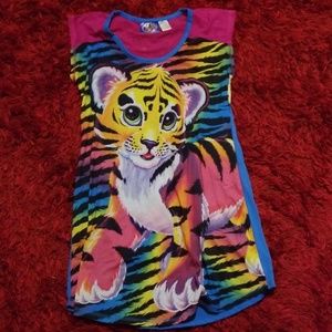 Lisa Frank rainbow kitty nightgown